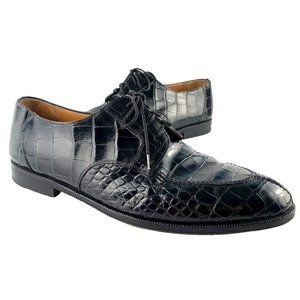 CHURCH’S Prima Classe Handmade Alligator Skin Split Toe‎ Oxford